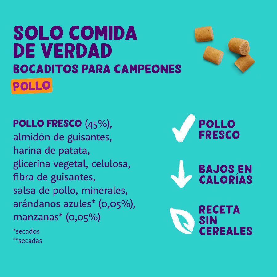 120 g Edgard & Cooper Bocaditos Mini de Pollo snack para perros, , large indicador imagen numero 5